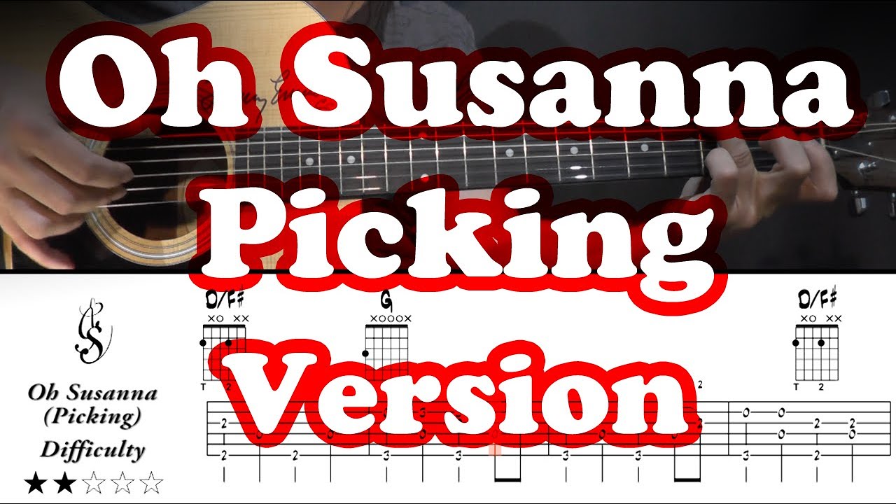Oh Susanna - Picking version - Guitar Tuto