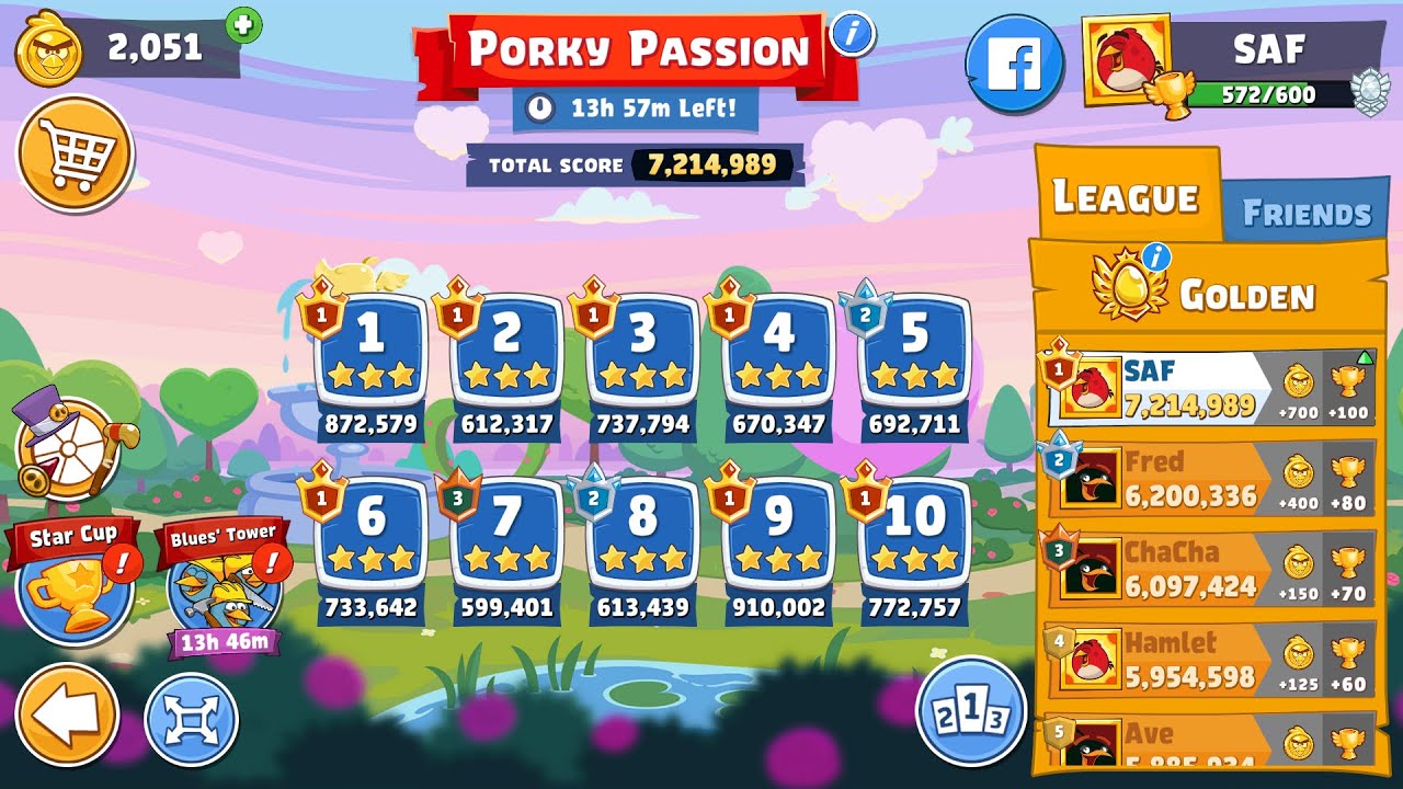 Angry Birds Friends. Porky Passion (15.02.2024). All levels 3 stars. Passage from Sergey Fetisov