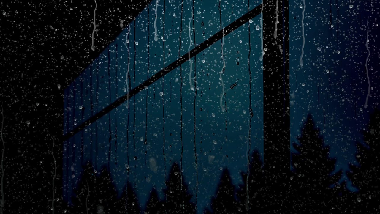 Peaceful Rainstorm with Gentle Thunder BLACK SCREEN | Sleep Relaxation Dark Screen Audio