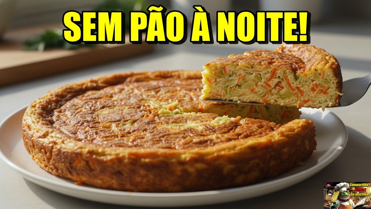 JANTAR SAUDÁVEL EM POUCOS MINS:  Fritada Caseira de Legumes | Sem Trigo e Sem Carne!