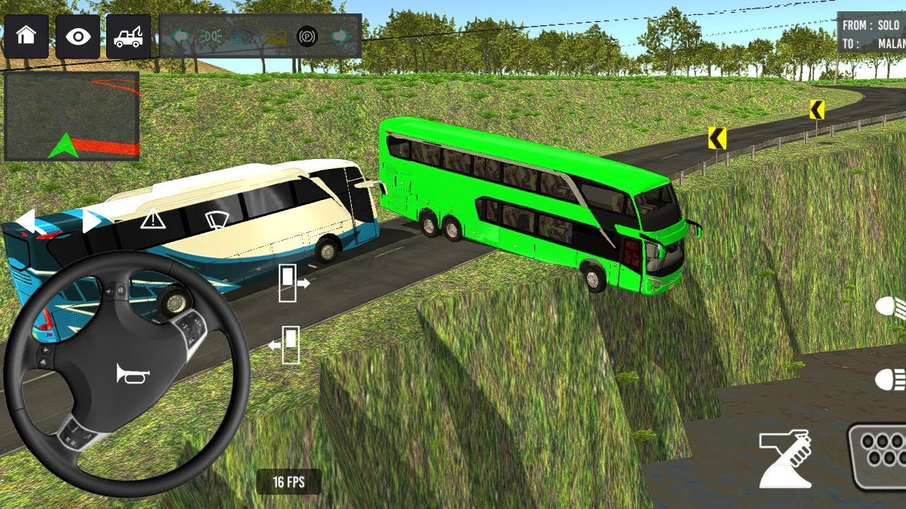 IBDS New Coach Bus Simulator 😱 Two Buses Stuck on Cliff Road! | Dangerous Overtake 2026