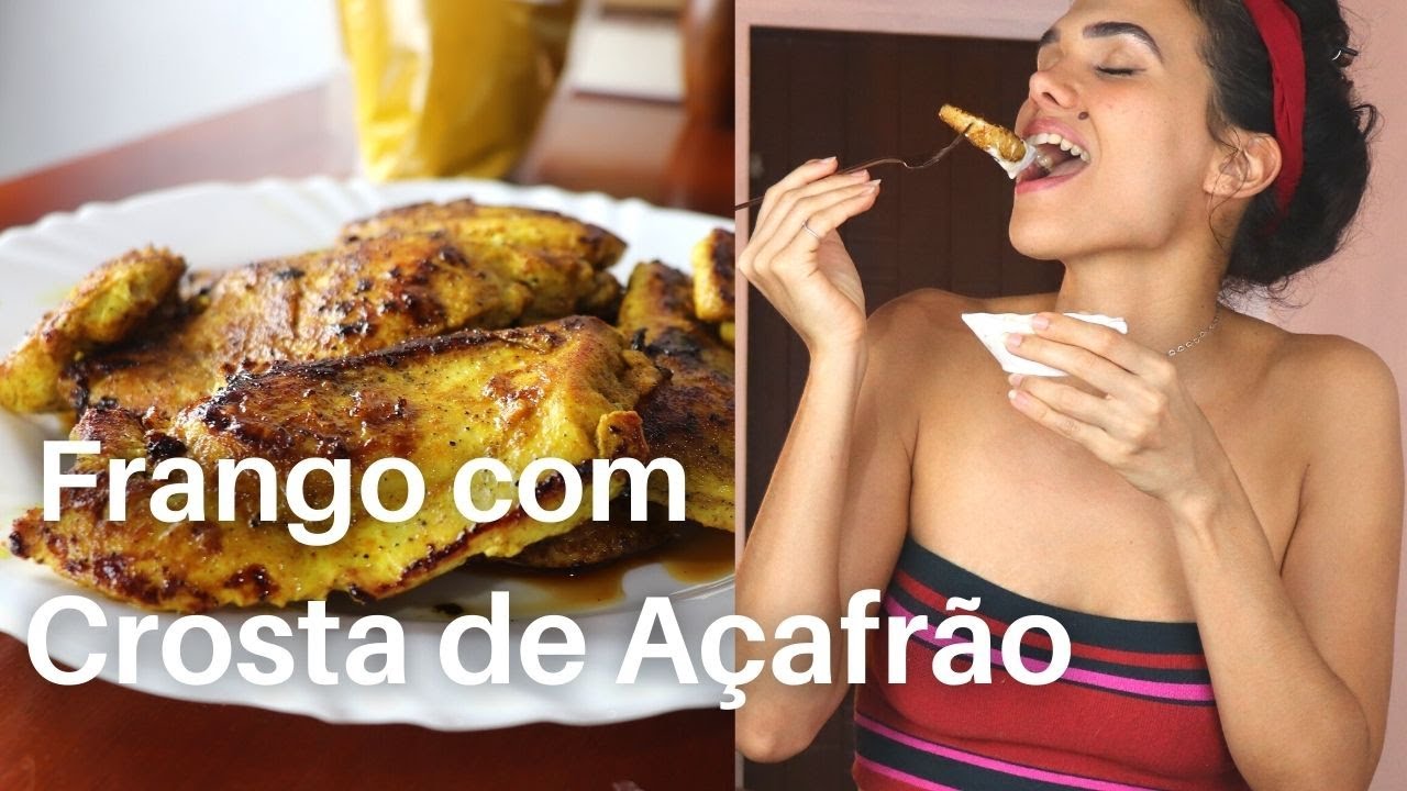 Frango com Crosta de Açafrão | Super Suculento e Crocante!