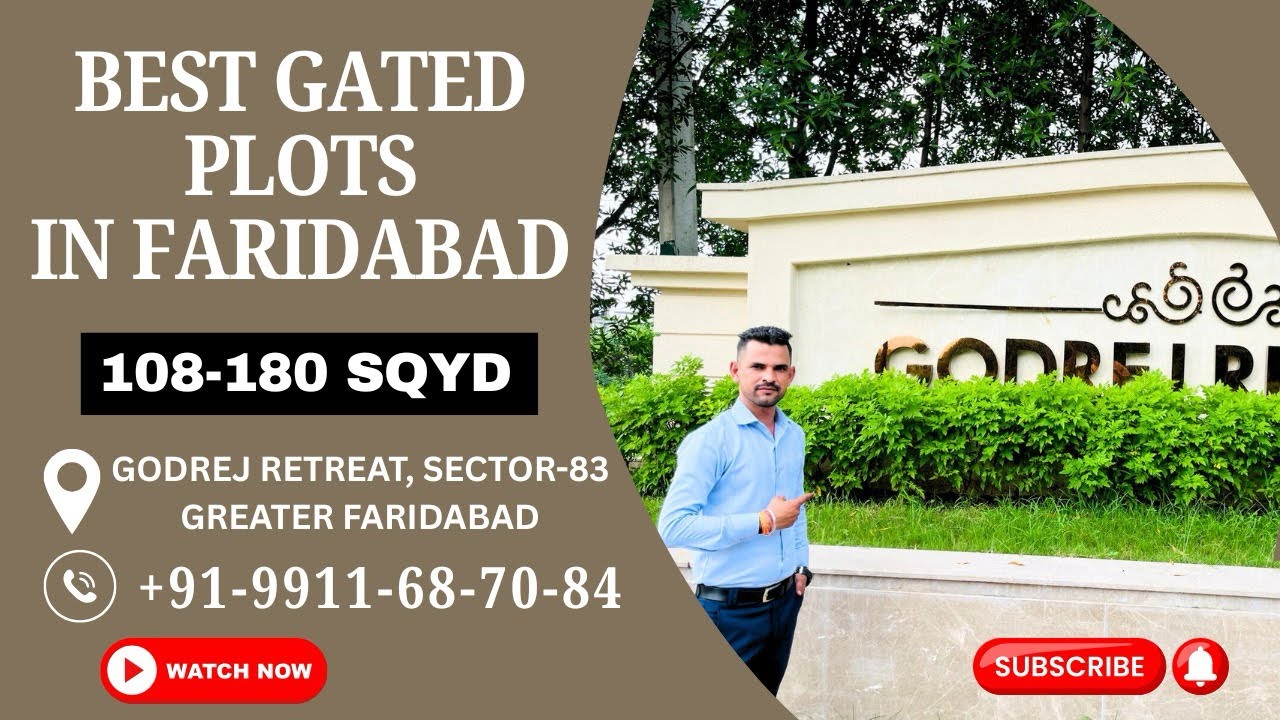 ✅ RERA Approved Plots in Faridabad | Godrej Retreat Sector 83 | Secure Gated Township 