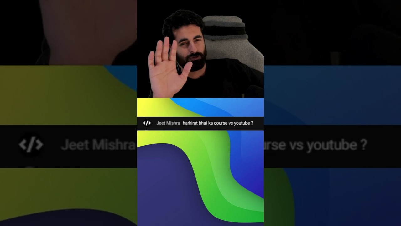 Harkirat Cohort vs YouTube ? #coding #programming #ezsnippet