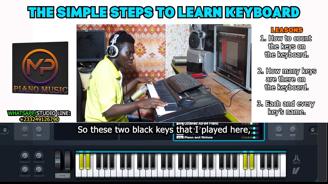 THE SIMPLE STEPS TO LEARN KEYBOARD IN 40 MINUTES BY PIANO MUSIC GLOBAL - TV