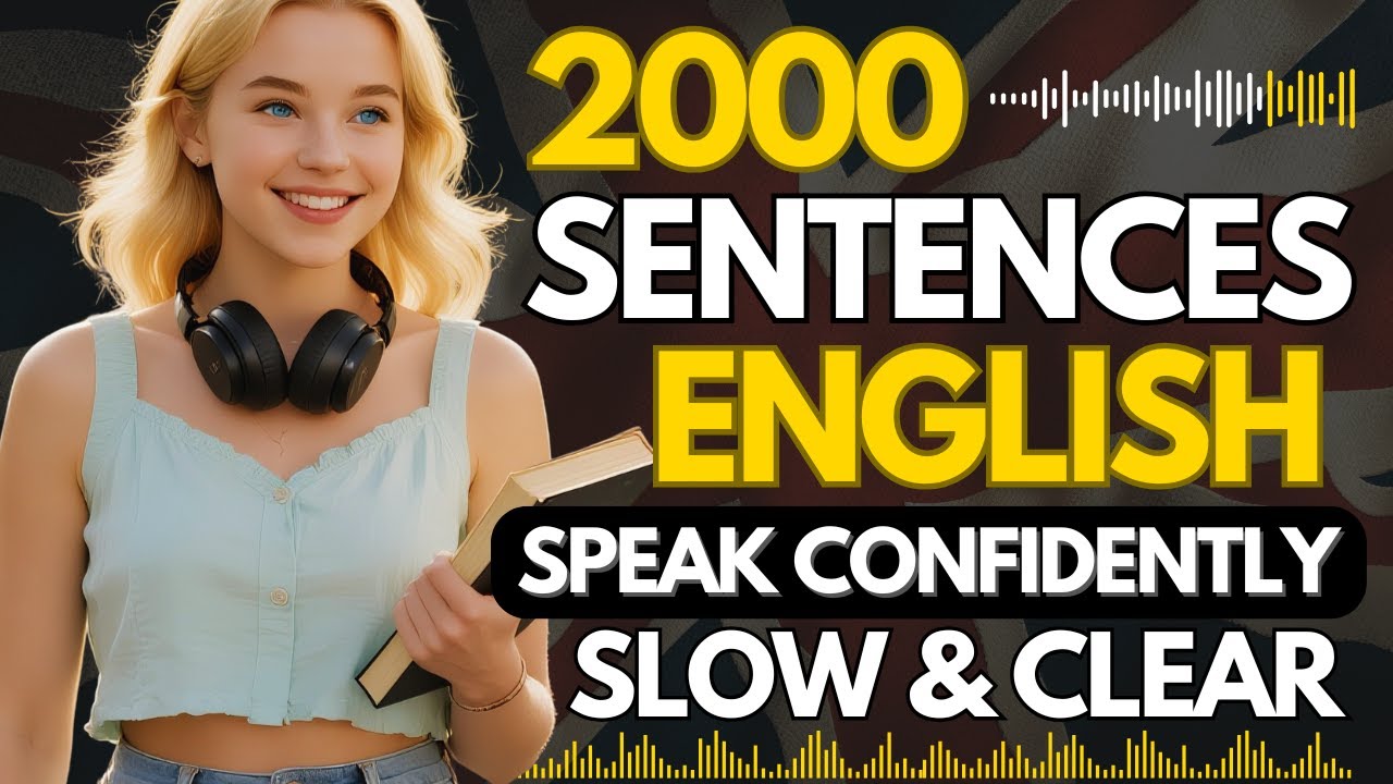 2000 ежедневных предложений на английском языке для начинающих | Практика медленного слушания, чт...