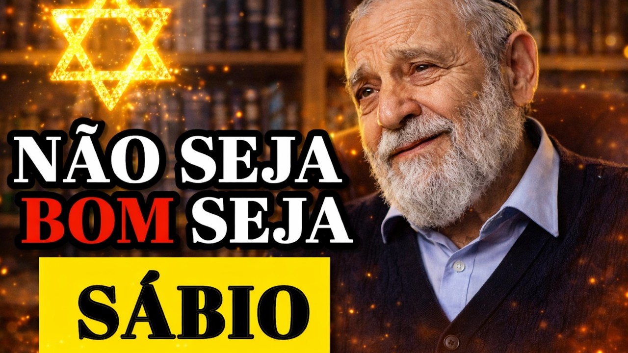 PARE DE SER BOM E COMECE A SER INTELIGENTE | SABEDORIA JUDAICA