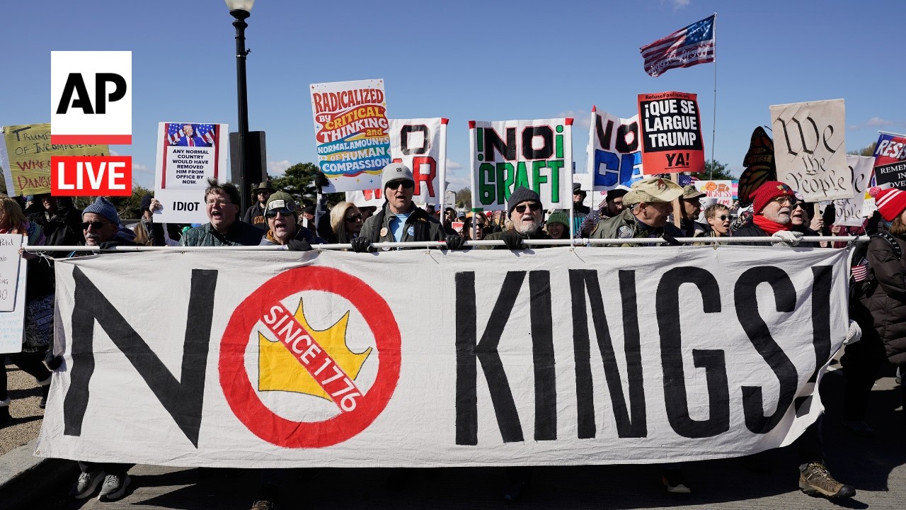 &lsquo;No Kings&rsquo; protest: LIVE from Minnesota, DC and New York
