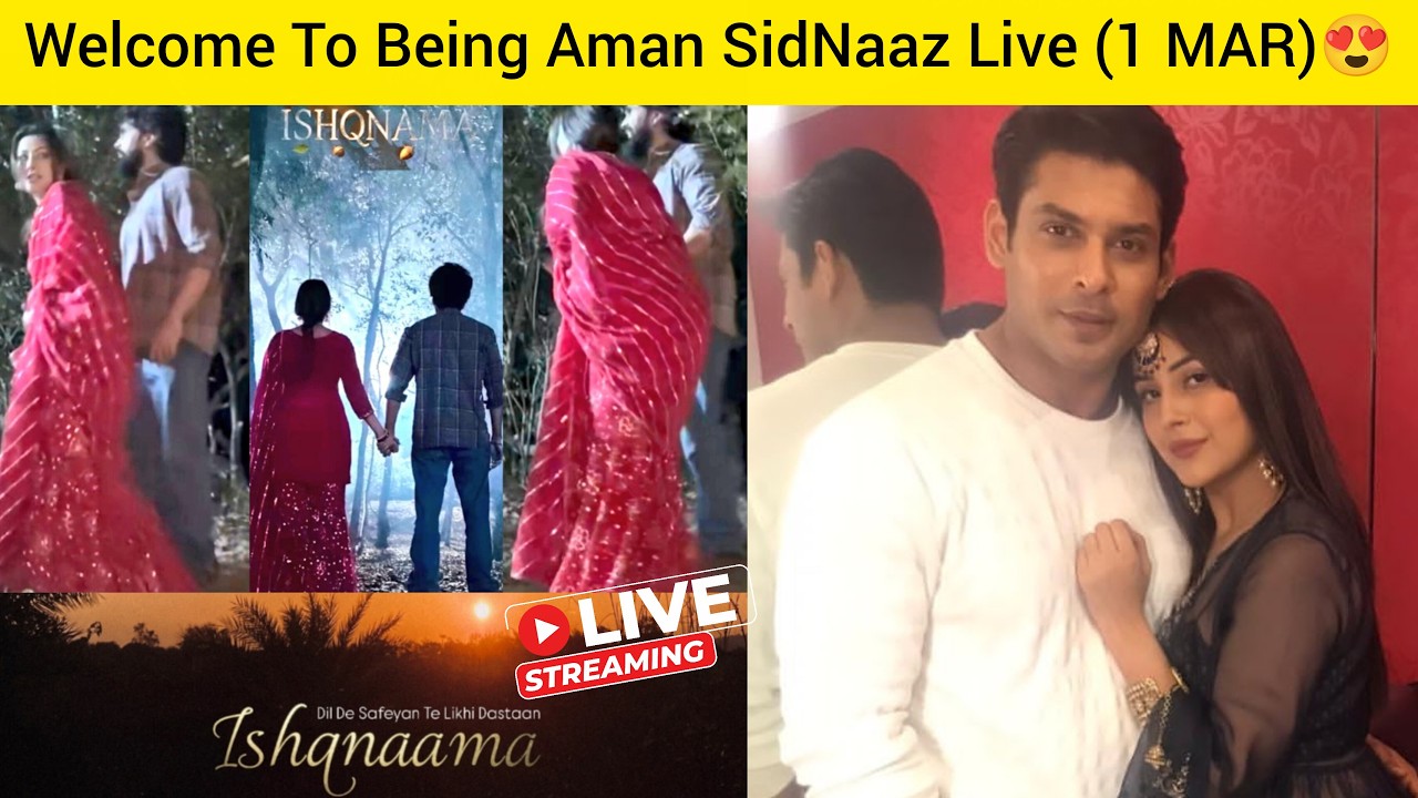[1 MAR] Shehnaaz Gill Busy in IshqNama Movie Shoot 😍 Being Aman SidNaaz Fans Live🌈