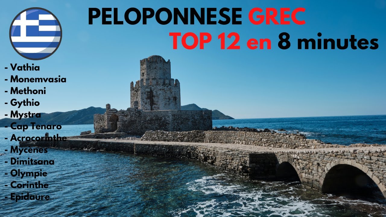 GRECE : visiter la Grèce,  le Péloponnès, notre TOP 12 des choses à faire et à voir