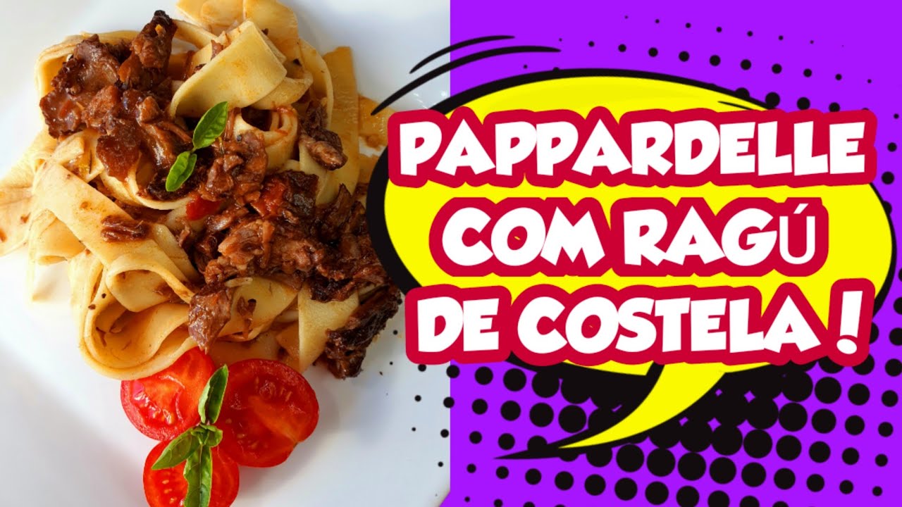 PAPPARDELLE COM RAGÚ DE COSTELA! #receitas #recipe #pasta #costela #macarrão #fyp #fypシ #humor