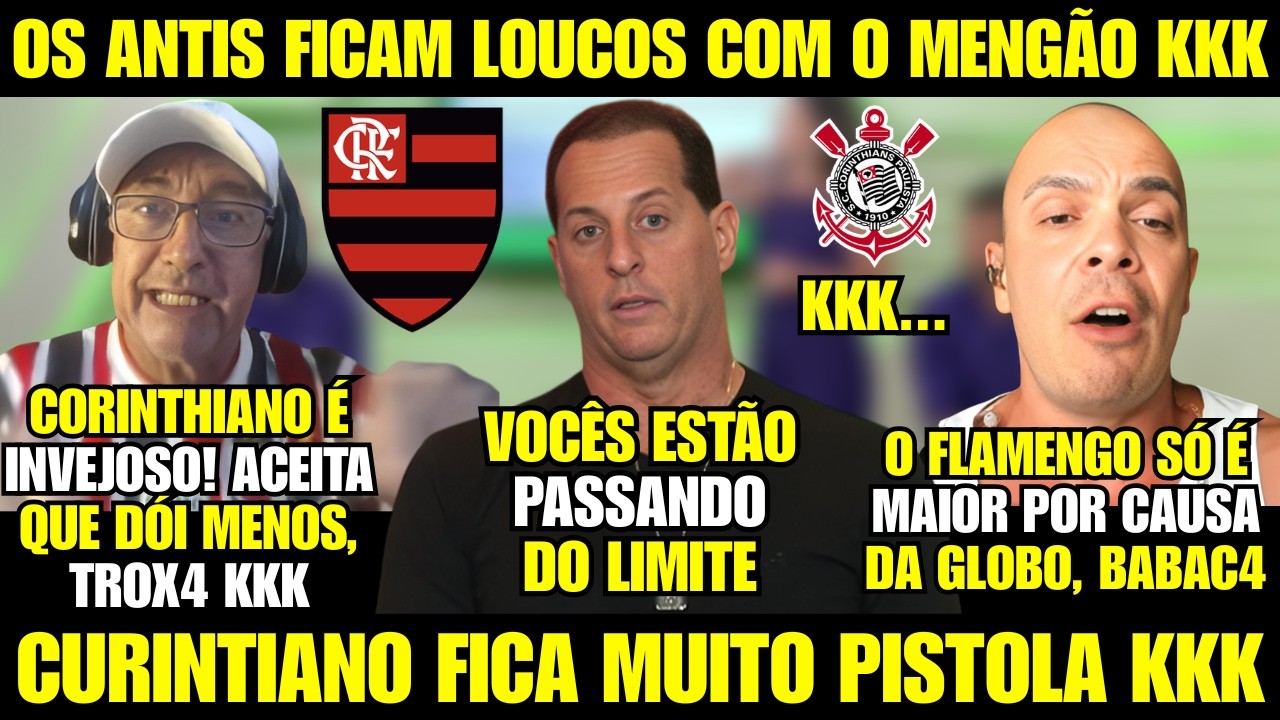 MIDIA CORINTHIANA SURTA AO OUVIR QUE A TORCIDA DO FLAMENGO É A MAIOR l RIVAIS NÃO PERDOAM KKK