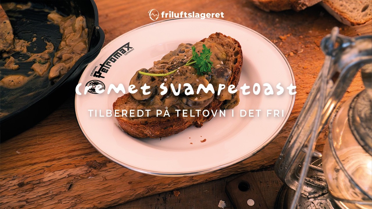 Vintermad på teltovn | Cremet svampetoast i det fri