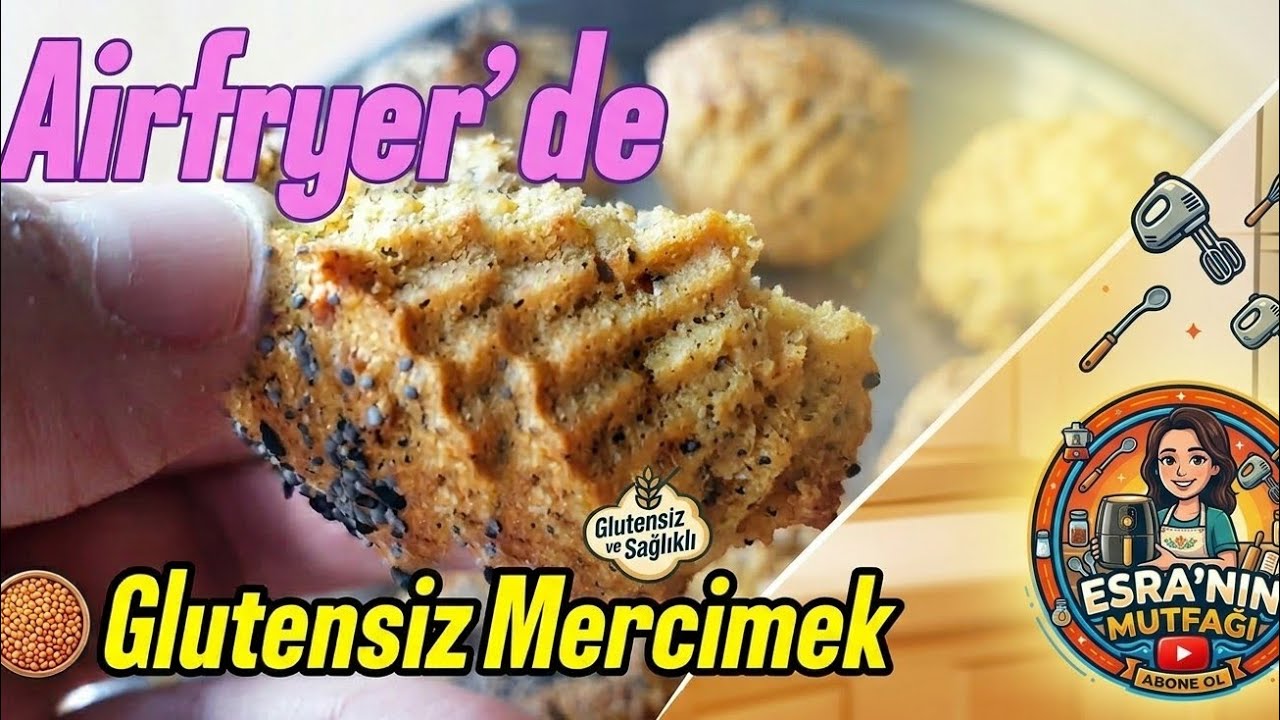 Airfryer’da Glutensiz Mercimek Ekmeği Yapımı | Unsuz, Sağlıklı ve Pratik Tarif
