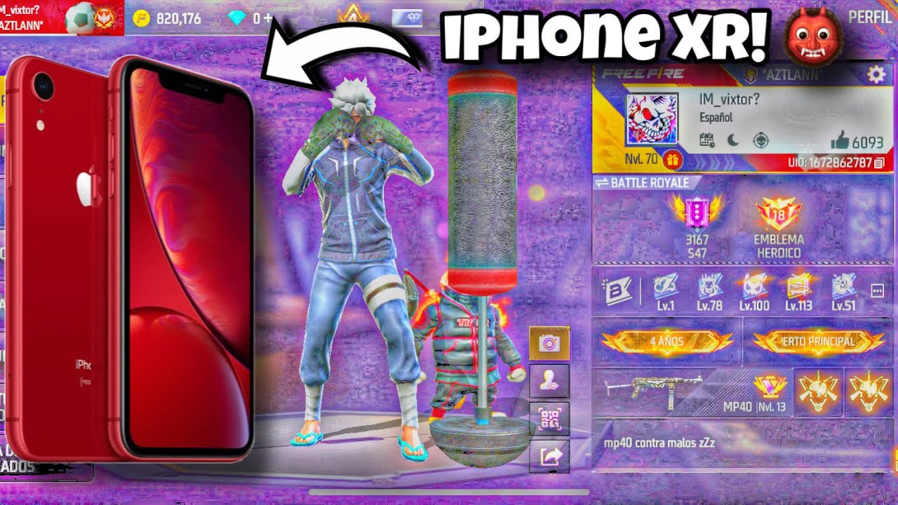 A si corre el iPhone XR en Free Fire en pleno 2025 con gráficos en ultra! - lag? 