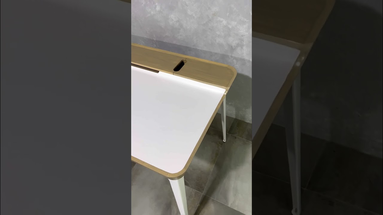 A design that acknowledges technology that is subtle and hasintuitive manner of an intelligent desk.