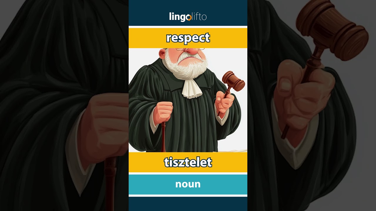 🇬🇧🇭🇺 respect - tisztelet : learn English : tanuljunk angolul : vocabulary builder