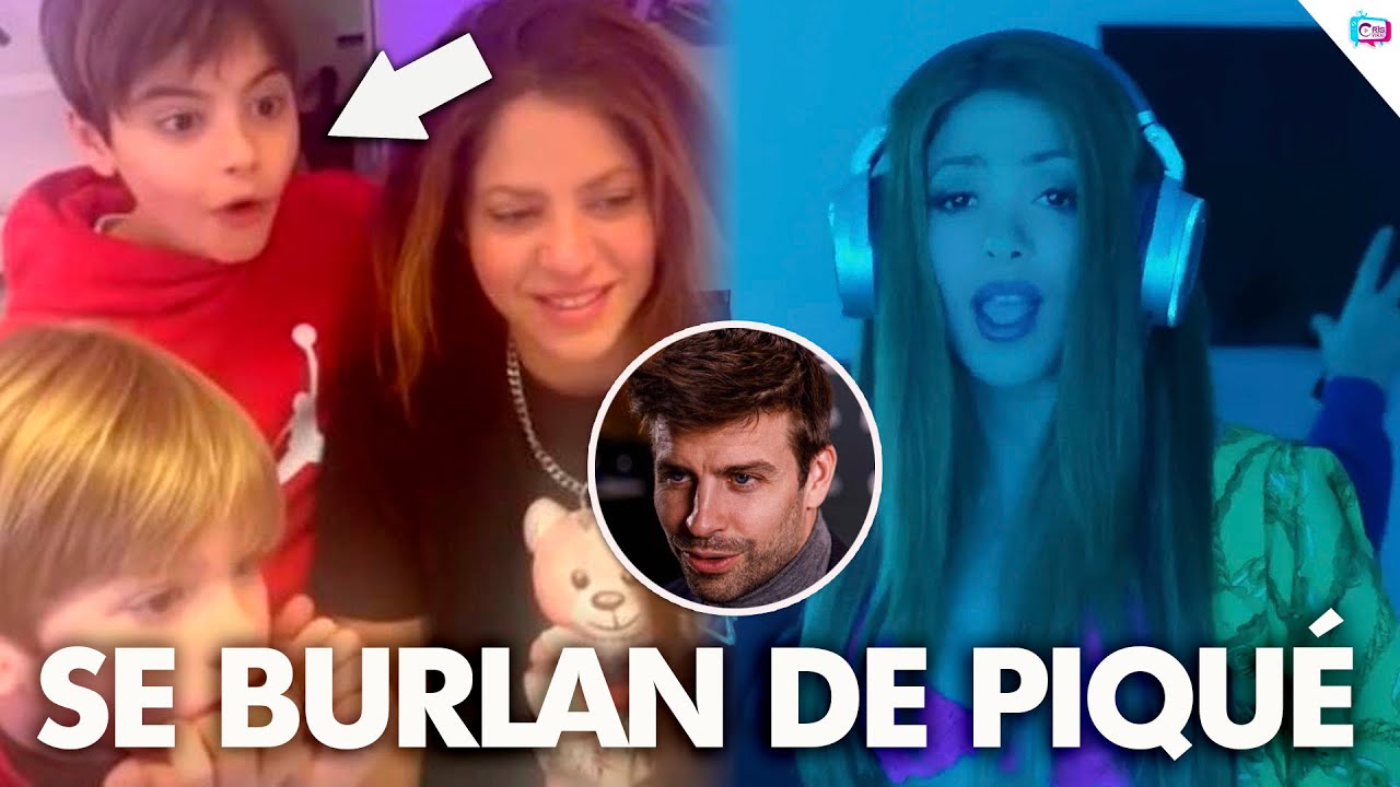 INCREIBLE. Los hijos de Shakira se burlan de Piqué al escuchar la canción de Shakira y Bizarrap.