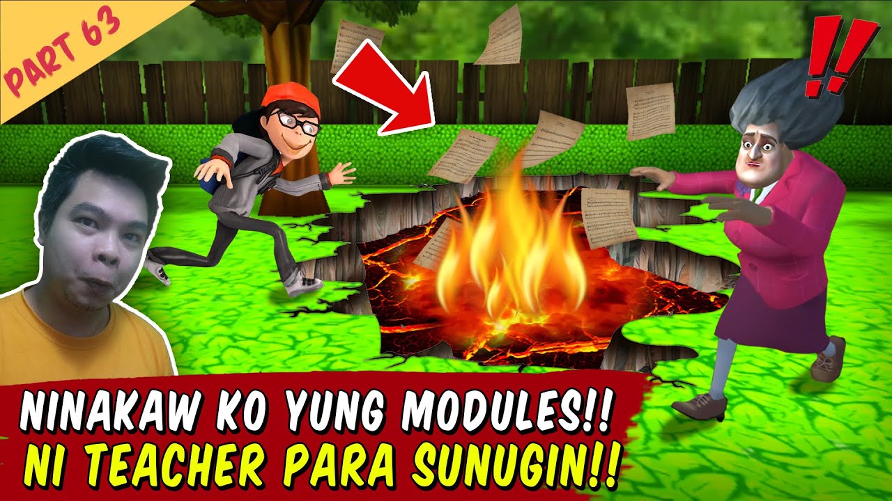 Inakyat Ko Bahay ni Teacher Para Sunugin ang Modules - Scary Teacher Part 63
