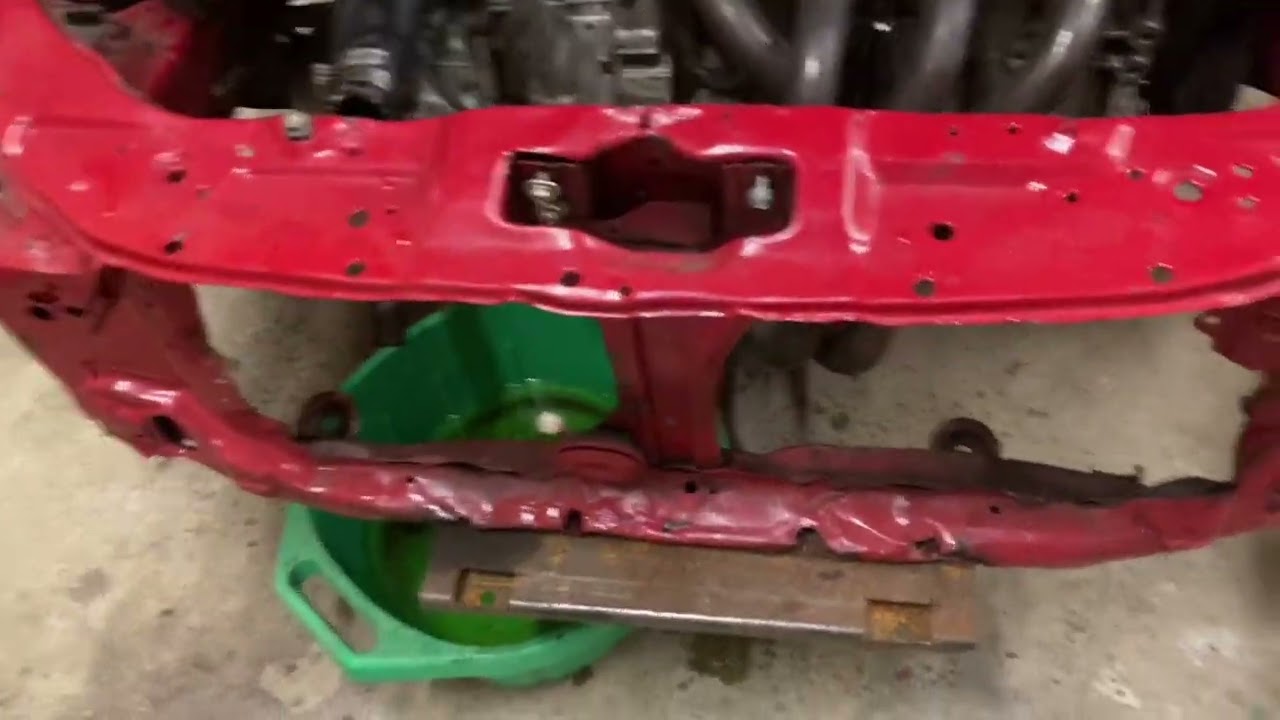 How to remove a radiator core support on a 1996-2000 civic on project rice2nice