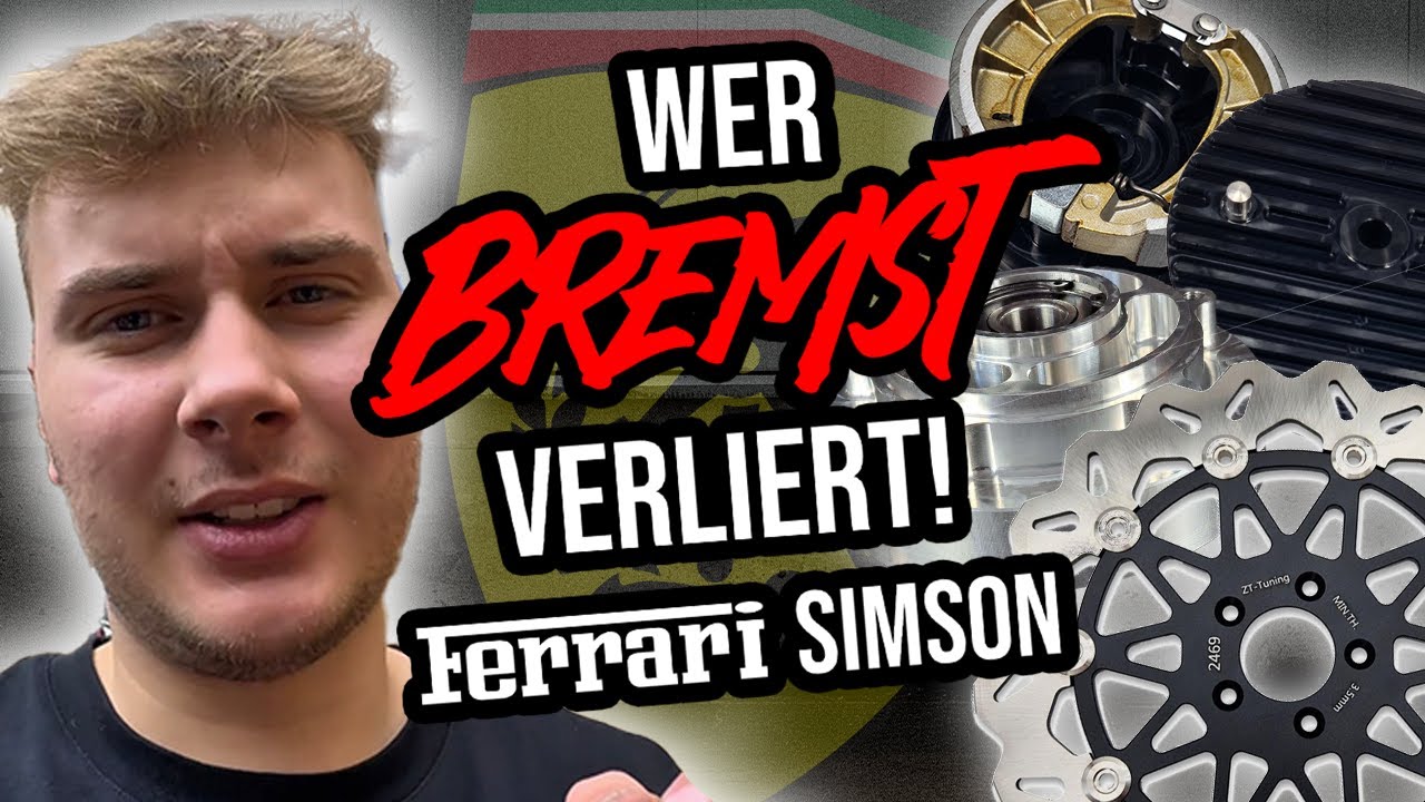 DIE BREMSEN DES FERRARI-MOPEDS + Ronge-Umbau  | SIMSON-FERRARI PROJEKT PART 7