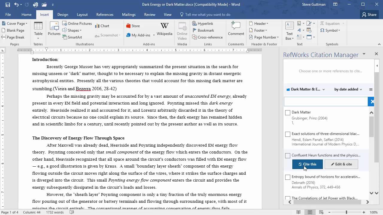 RefWorks Citation Manager