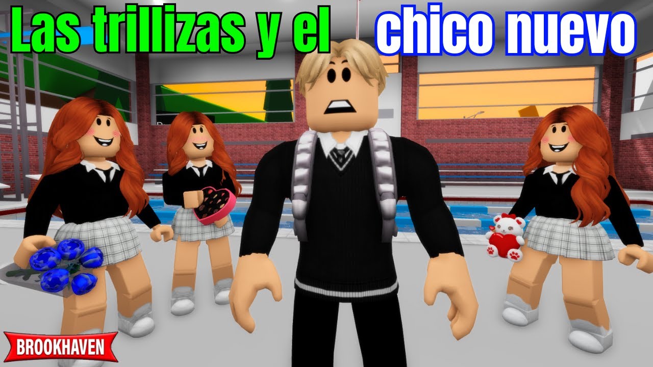 LAS TRILLIZAS Y EL CHICO NUEVO | Brookhaven rp | Mini Pelicula - Historia de Roblox