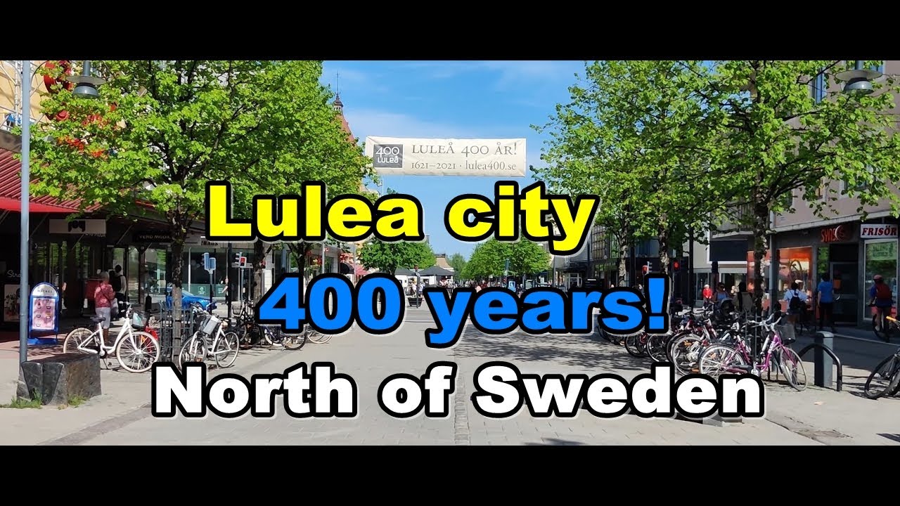 Lulea Sweden (4K UHD). Лулео сегодня 400 лет! Прогулка по городу. (Lule&aring; 400 &aring;r) Швеция.