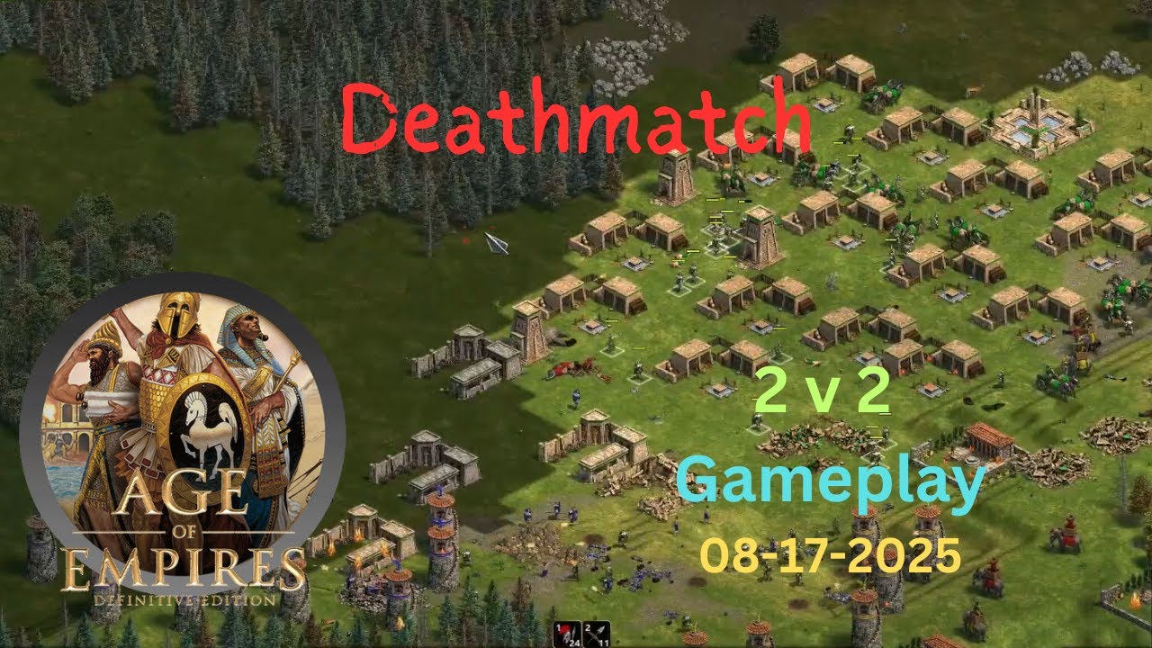 Deathmatch Age of Empires: Definitive Edition 2v2 Gameplay | AoE DE | 17-08-2025