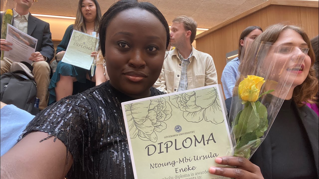 My Graduation Ceremony!!!! I graduated from the University of Gothenburg in Sweden. My 2nd Masters!
