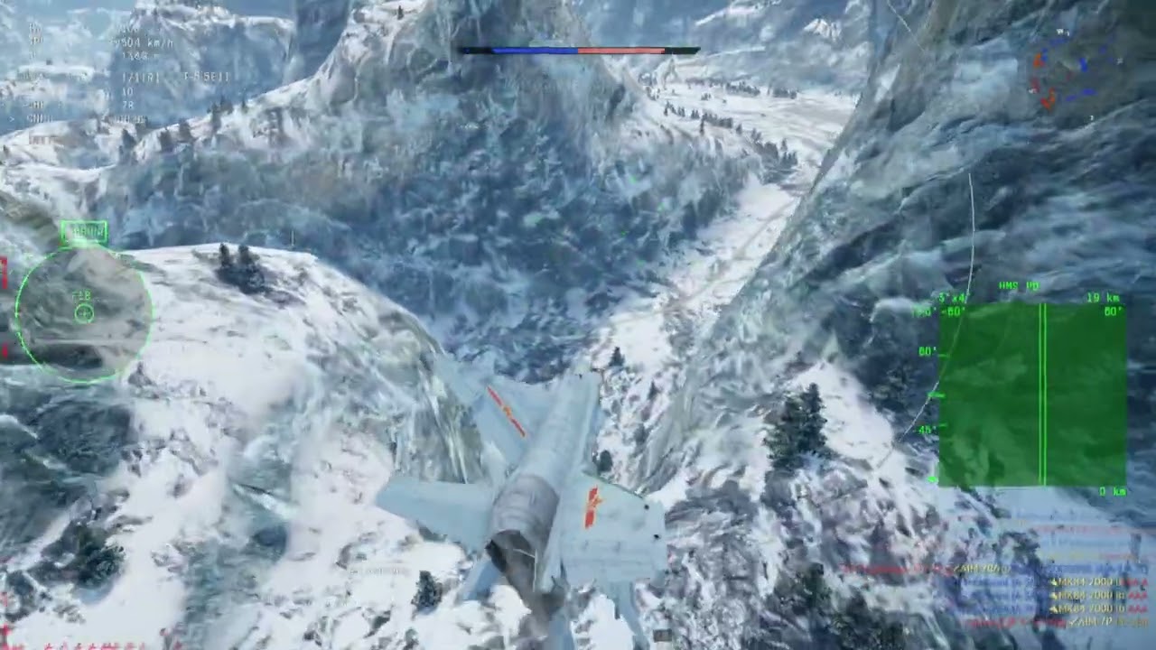 War Thunder: Air Battles Tier 13.0 China Mountain Ridge Map