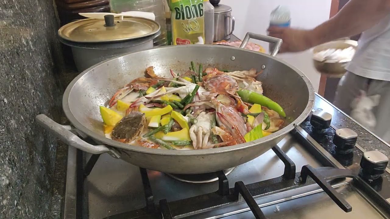 # king crab in coconut sauce wtg vege# kainan na