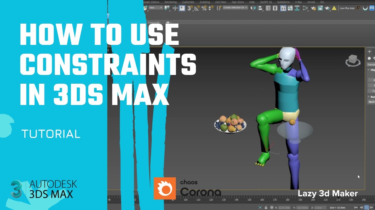 How to use All Animation Constraints in 3ds Max. Tutorial