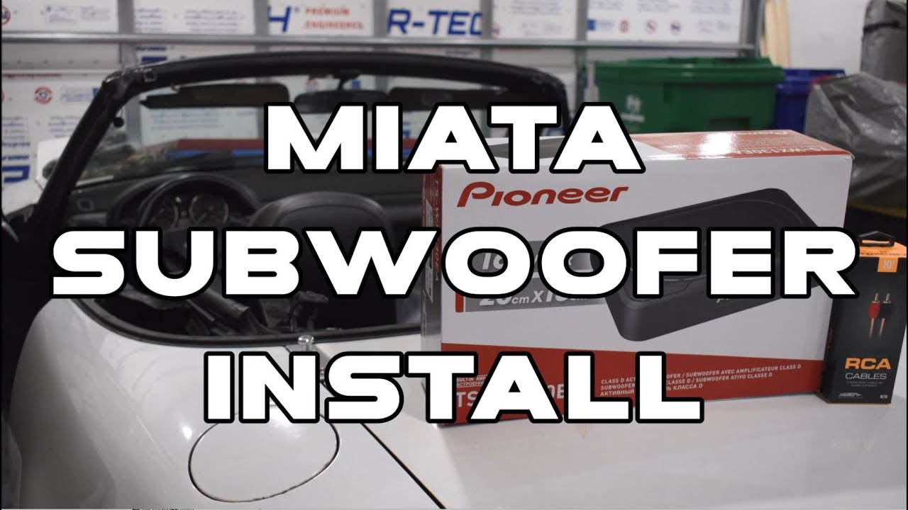 Miata Subwoofer Install