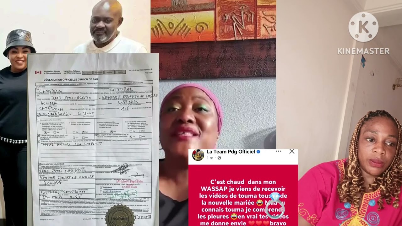 Mr Tene peut bloquer Noël kenmoe d'aller au USA avec son Mari Hilaire pour double mariage 💍 écoutez