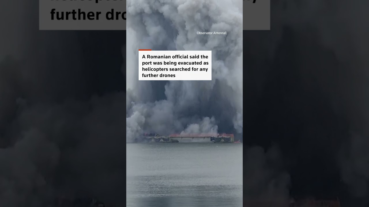 Marine drone explodes in Romanian Black Sea port