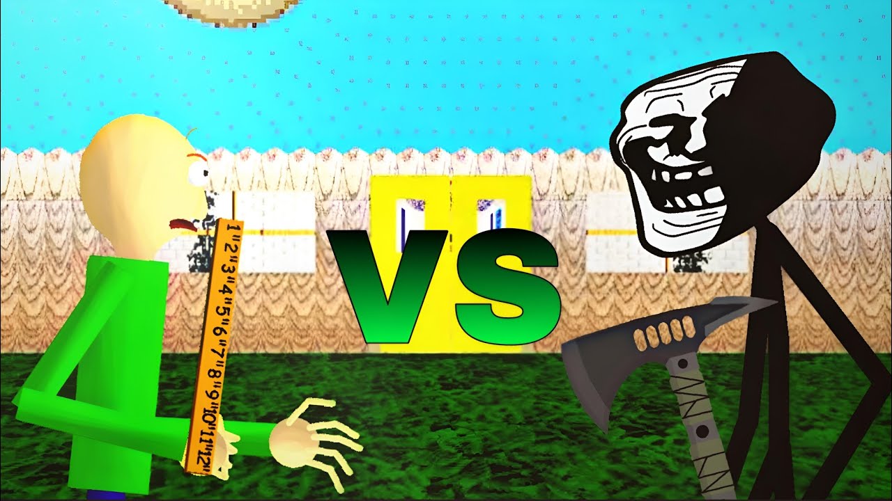 Baldi VS Trollge (1/3) (TROLLGE BALDI'S BASICS DC2)