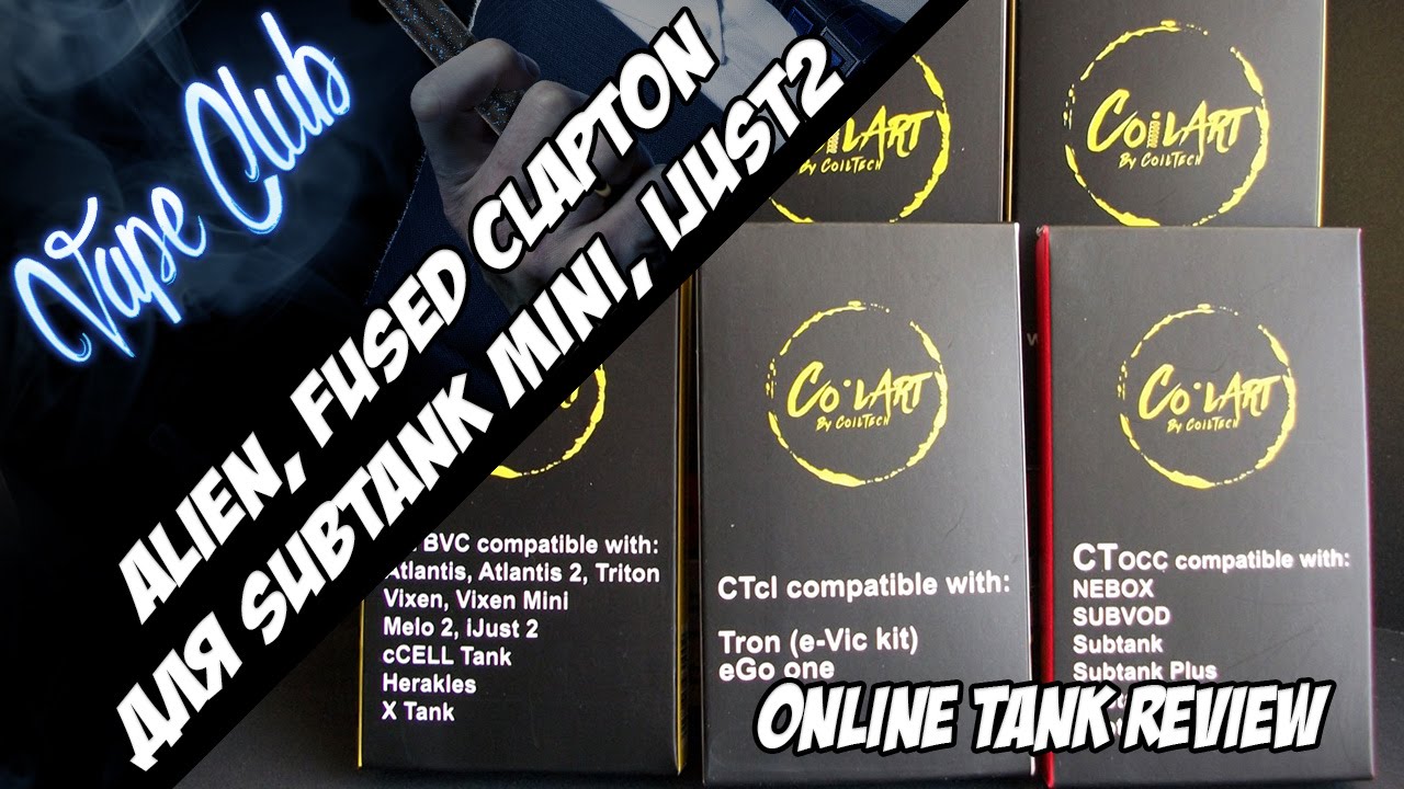 Продукция Coil Art. Online Tank. Fused Clapton, Alien Clapton испарители для Subtank Mini, iJust2