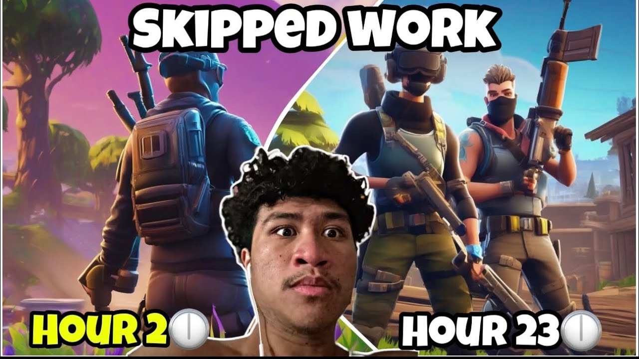 I Survived Skipping Work For 48 Hours To Play Fortnite!