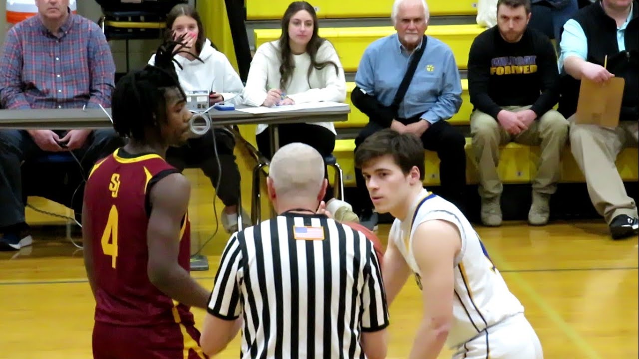 St  Joseph Cadets vs Seymour Wildcats - High School Boys Basketball Game - State Playoffs - 03-04-25