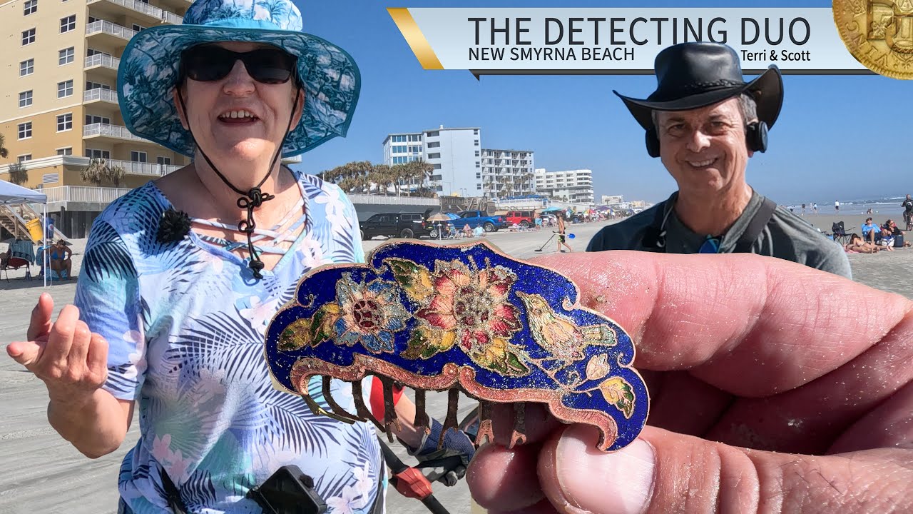 Silver Ring Found and Vintage Cloisonne Metal Detecting Florida | The Detecting Duo S04E07
