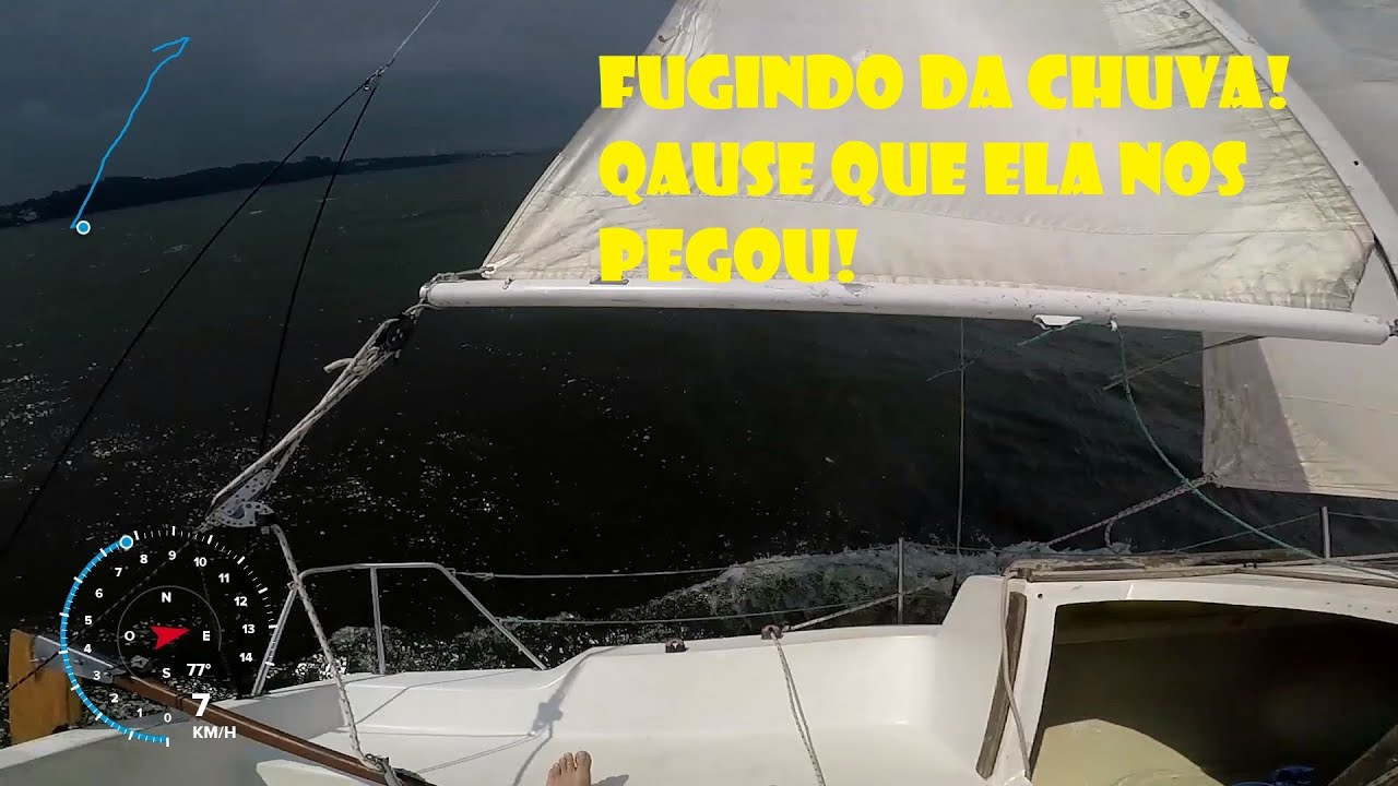 Velejada num veleiro de 16 p&eacute;s com vento forte e sem cortes (v&iacute;deo completo com telemetria)