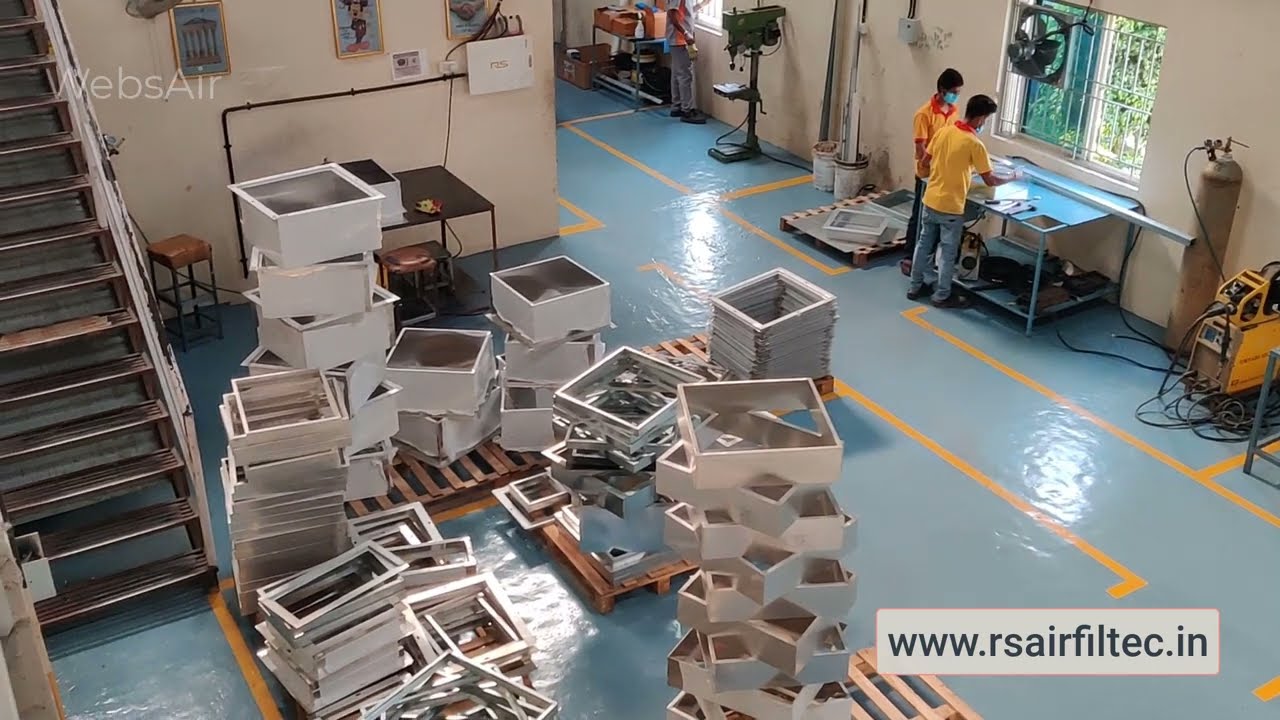 AHU HEPA PRE Air Filters Fine Mini Pleat Bommasandra Peenya Bangalore India