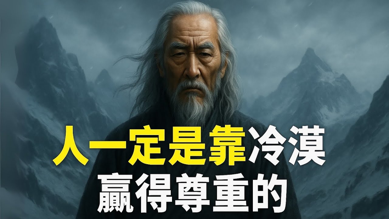 人一定是靠冷漠，赢得尊重的 | 智慧之海 | 智慧 人生 哲學