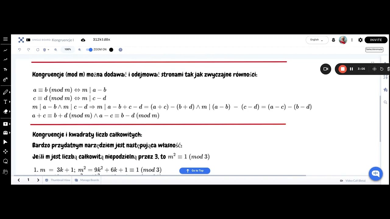 Kongruencje I