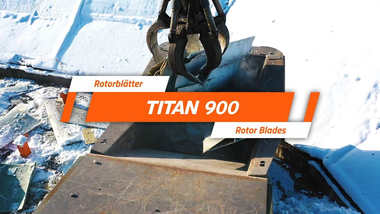 TITAN 900 - Zerkleinerung von Rotorbl&auml;ttern