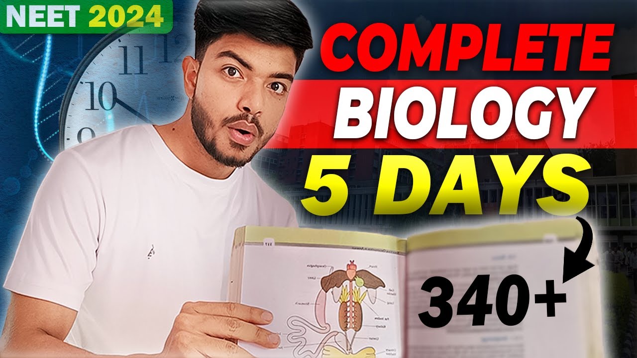🔥DAY-WISE  Plan To COMPLETE Biology 5 TIMES Before NEET 2024‼️Stop Watching Videos Now🙏