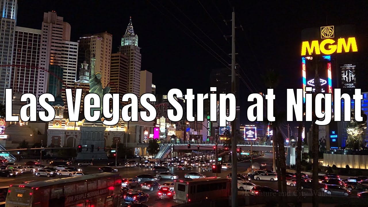 4K⁶⁰ Walking the Las Vegas, Nevada Strip on Friday Night 2019 2.5 Hours Long Binaural Audio