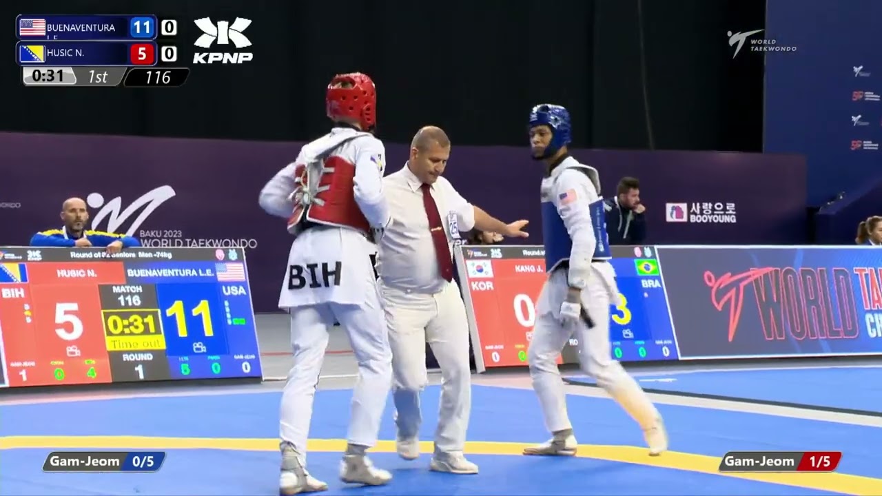 116 R32 Men  74kg USA BUENAVENTURA L E  BIH HUSIC N