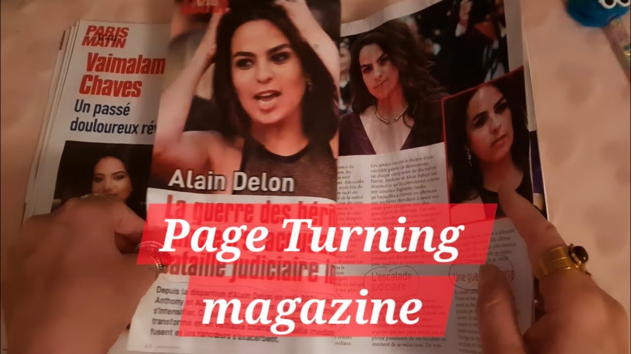 Asmr français, Page Turning magazine 💷